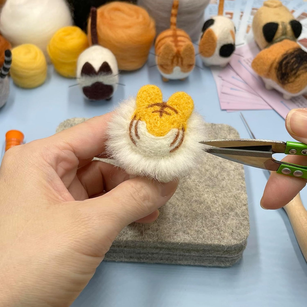 Truslin Needle Felting Kit, 12 Pcs Doll Making Needle Felting Starter Kit