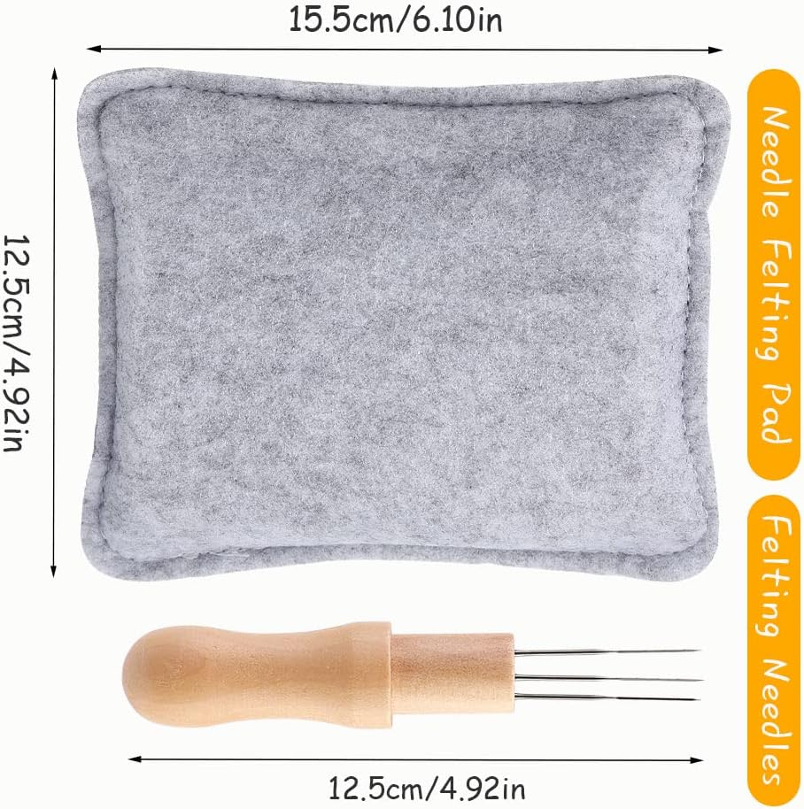 WONVOC Needle Felting Pad, Needle Felting Mat with Needles
