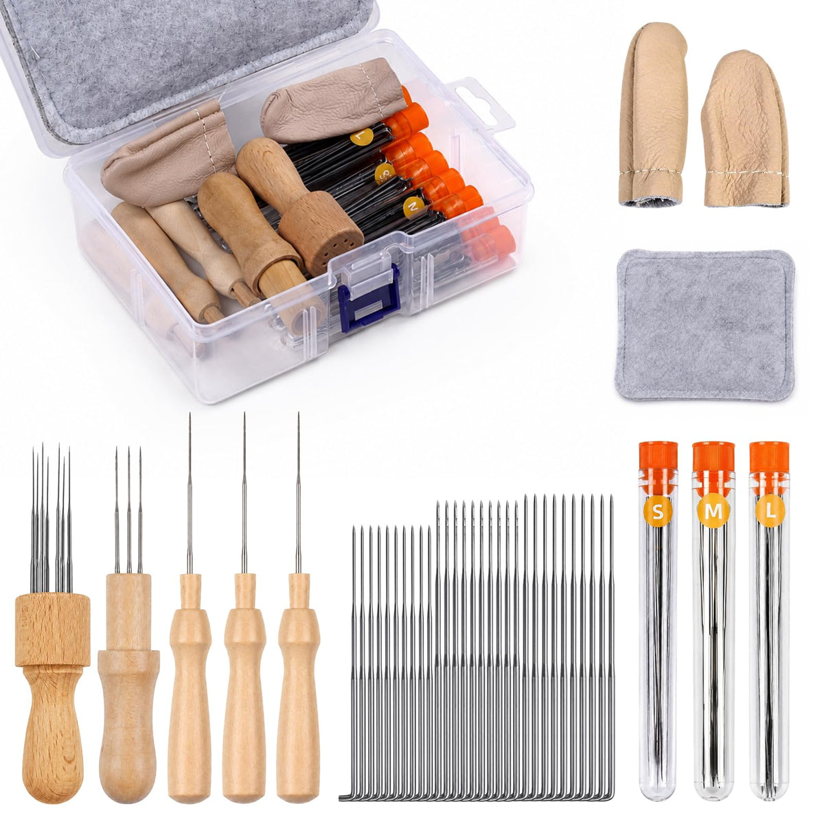 26-Piece Needles Felting kit Tools Needles Wool Felting Soft Needle Felting Pad with 2 Sizes Felting Needles for Needle Felting Craft DIY