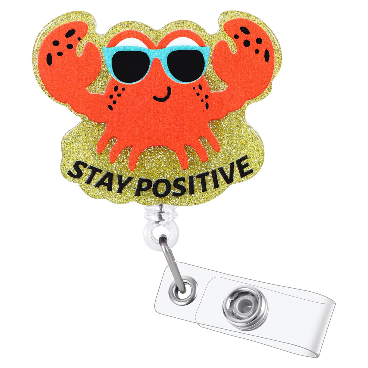 Sana Sana Colita De Rana Funny Badge Reel, Retractable RN Nurse ID Holder