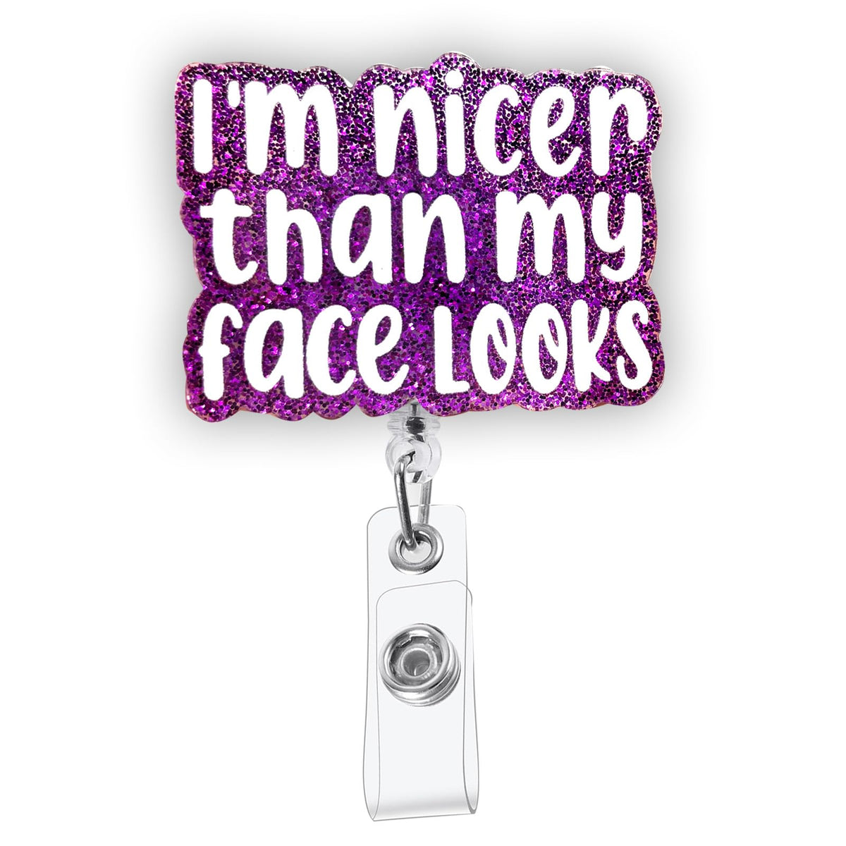 Funny Turtle Nurse Badge Reel, Cute Retractable Work Badge Holder