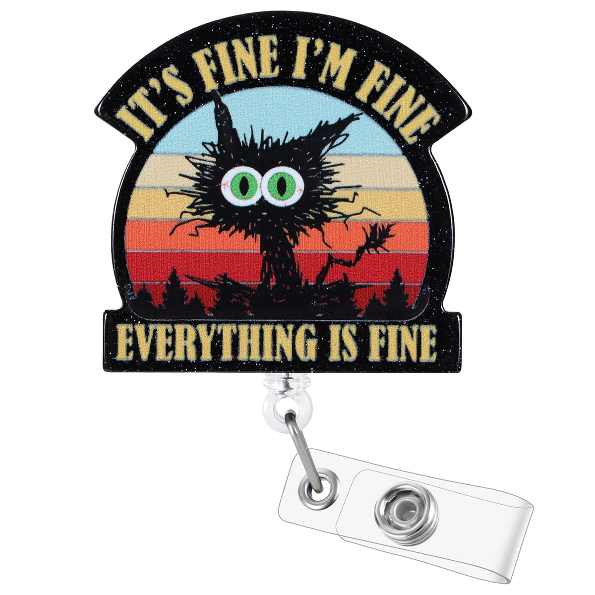 Funny Turtle Nurse Badge Reel, Cute Retractable Work Badge Holder