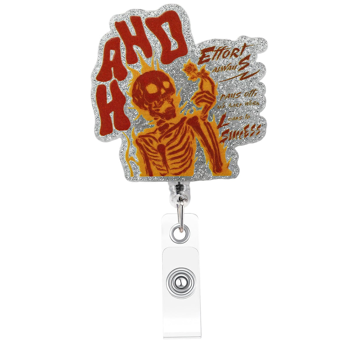 Funny Colorful Cat Nurse Badge Reel, Cute Retractable Work Badge Holder
