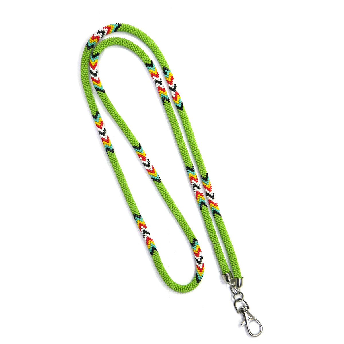 Handmade Native American style beaded badge ID card holder