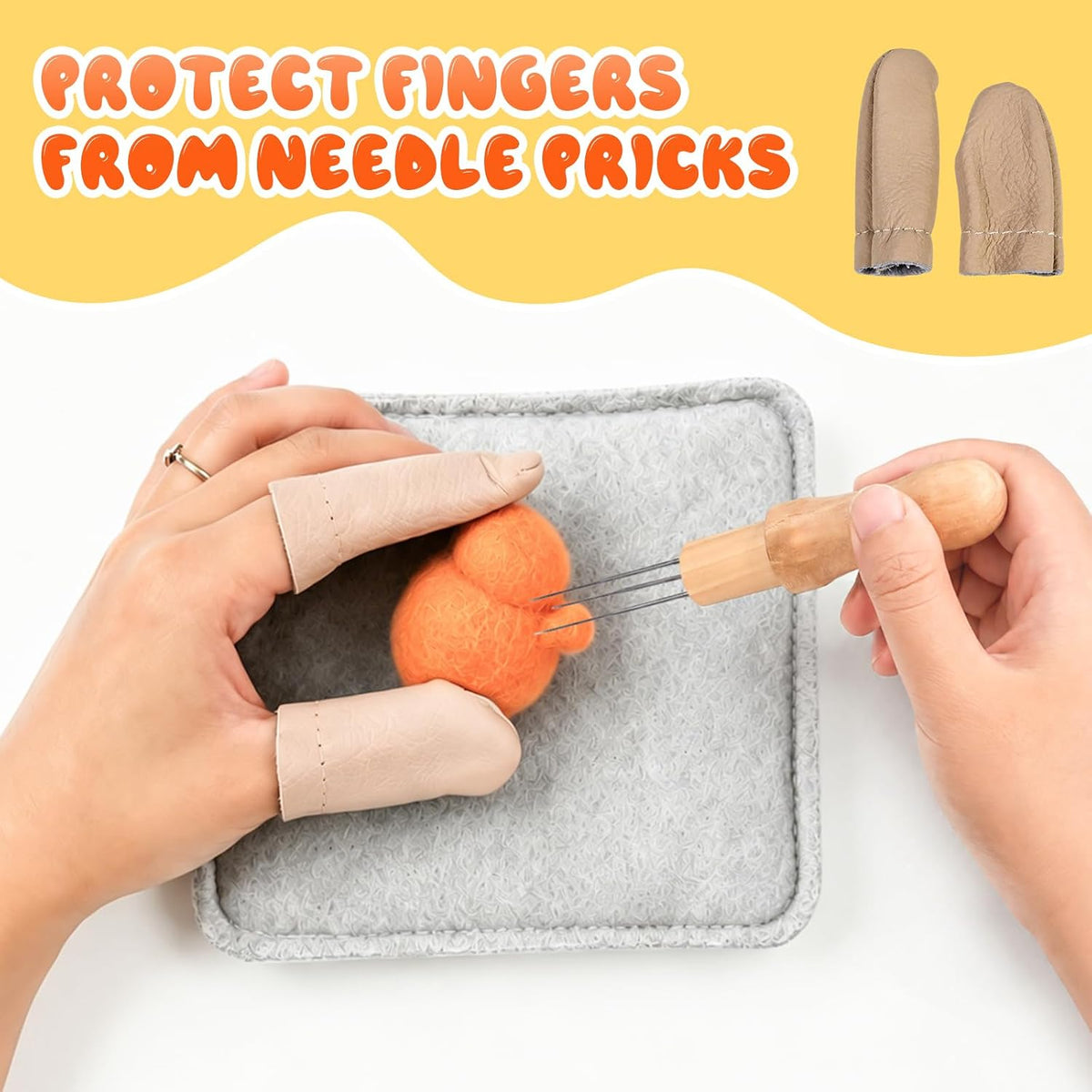 26-Piece Needles Felting kit Tools Needles Wool Felting Soft Needle Felting Pad with 2 Sizes Felting Needles for Needle Felting Craft DIY