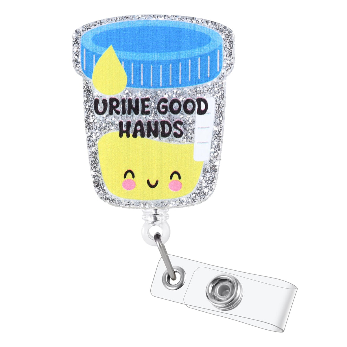 Sana Sana Colita De Rana Funny Badge Reel, Retractable RN Nurse ID Holder