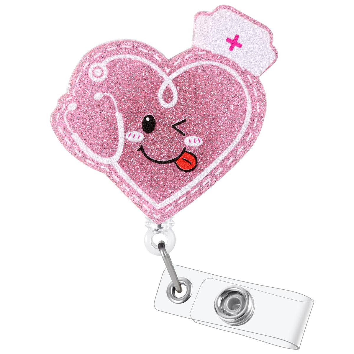 Funny Turtle Nurse Badge Reel, Cute Retractable Work Badge Holder