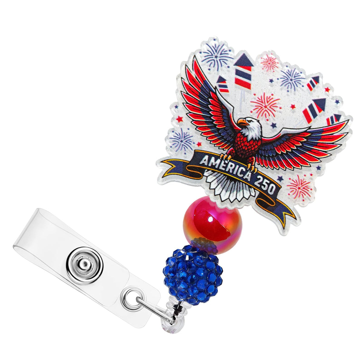 Retractable Badge Reel, Cute Badge Reels for Nurse Badge Holder with Alligator Clip for Doctor Teacher Shark