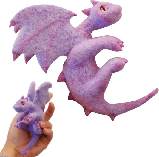 VEHICAR Dragon Needle Felting Starter Kit with Steps Guidebook
