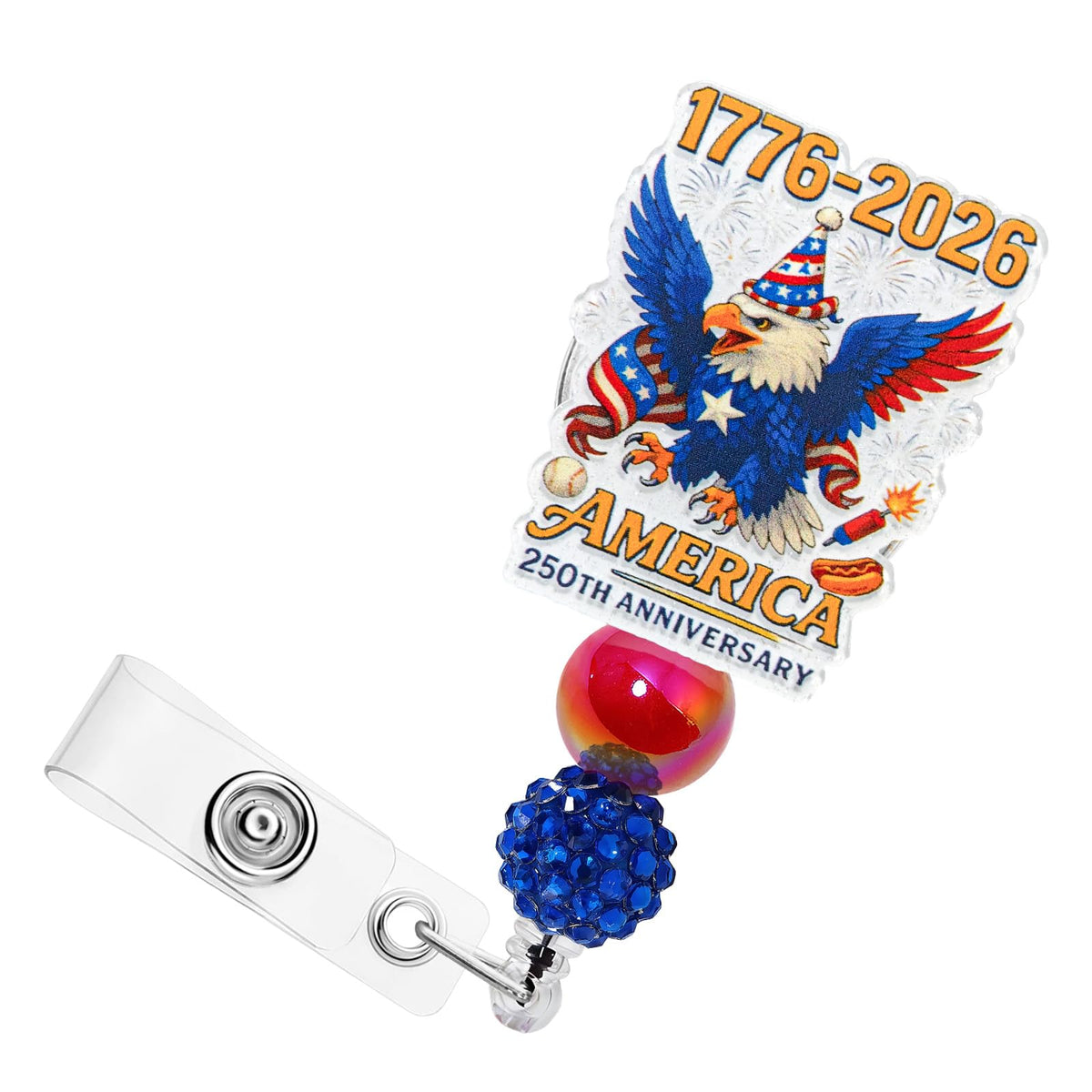Retractable Badge Reel, Cute Badge Reels for Nurse Badge Holder with Alligator Clip for Doctor Teacher Shark
