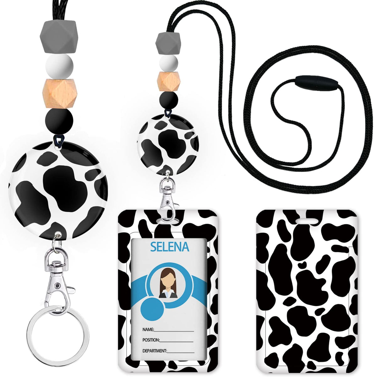 Teacher Lanyards for ID Badges, Breakaway Handmade, Be Kind Heart