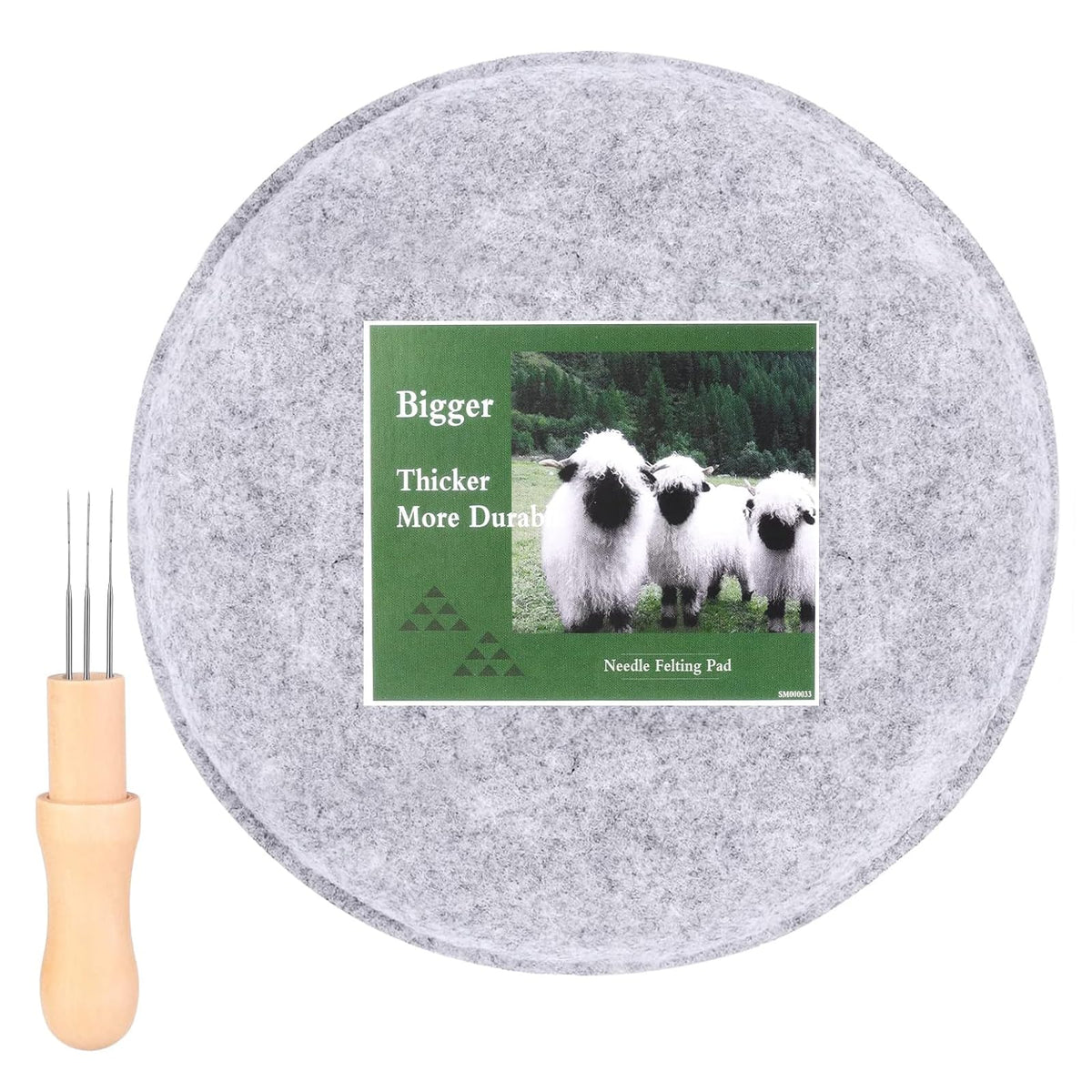 WONVOC Needle Felting Pad, Needle Felting Mat with Needles