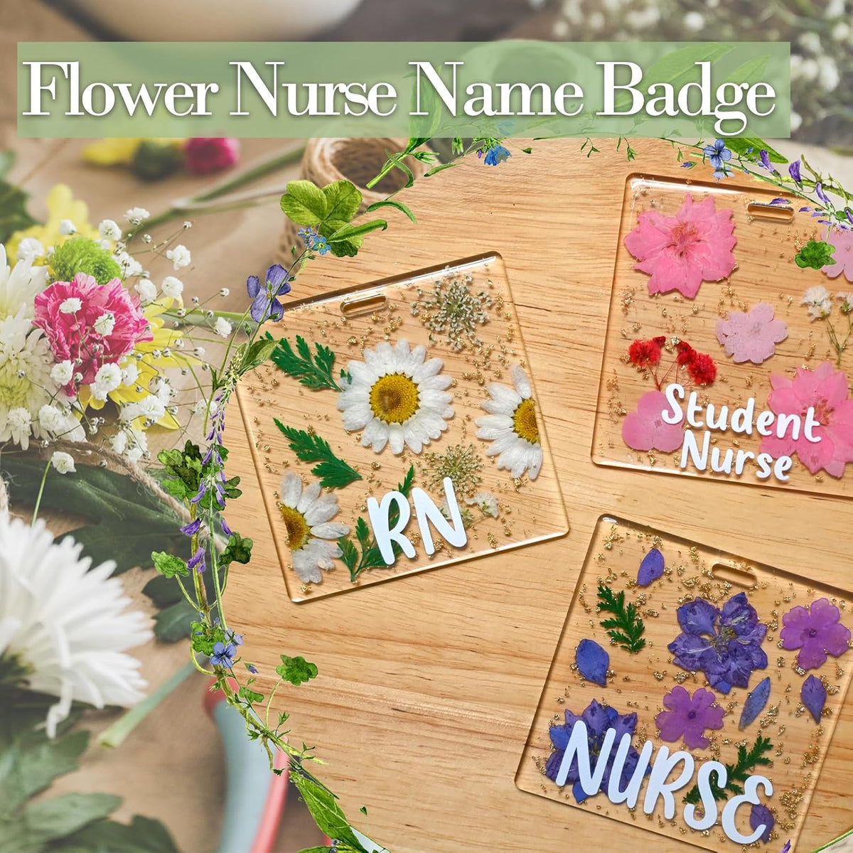 Custom Nurse Badge Personalized Name Pin, Purple, Nurse