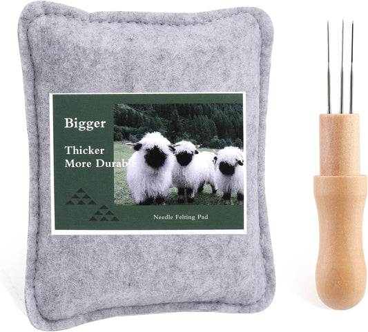 WONVOC Needle Felting Pad, Needle Felting Mat with Needles