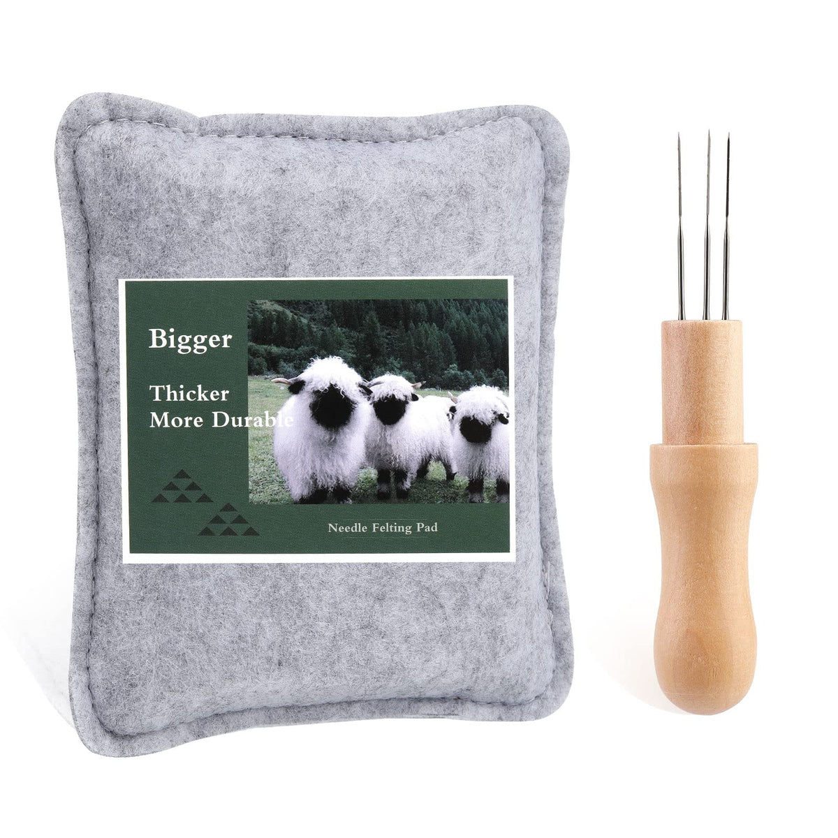WONVOC Needle Felting Pad, Needle Felting Mat with Needles