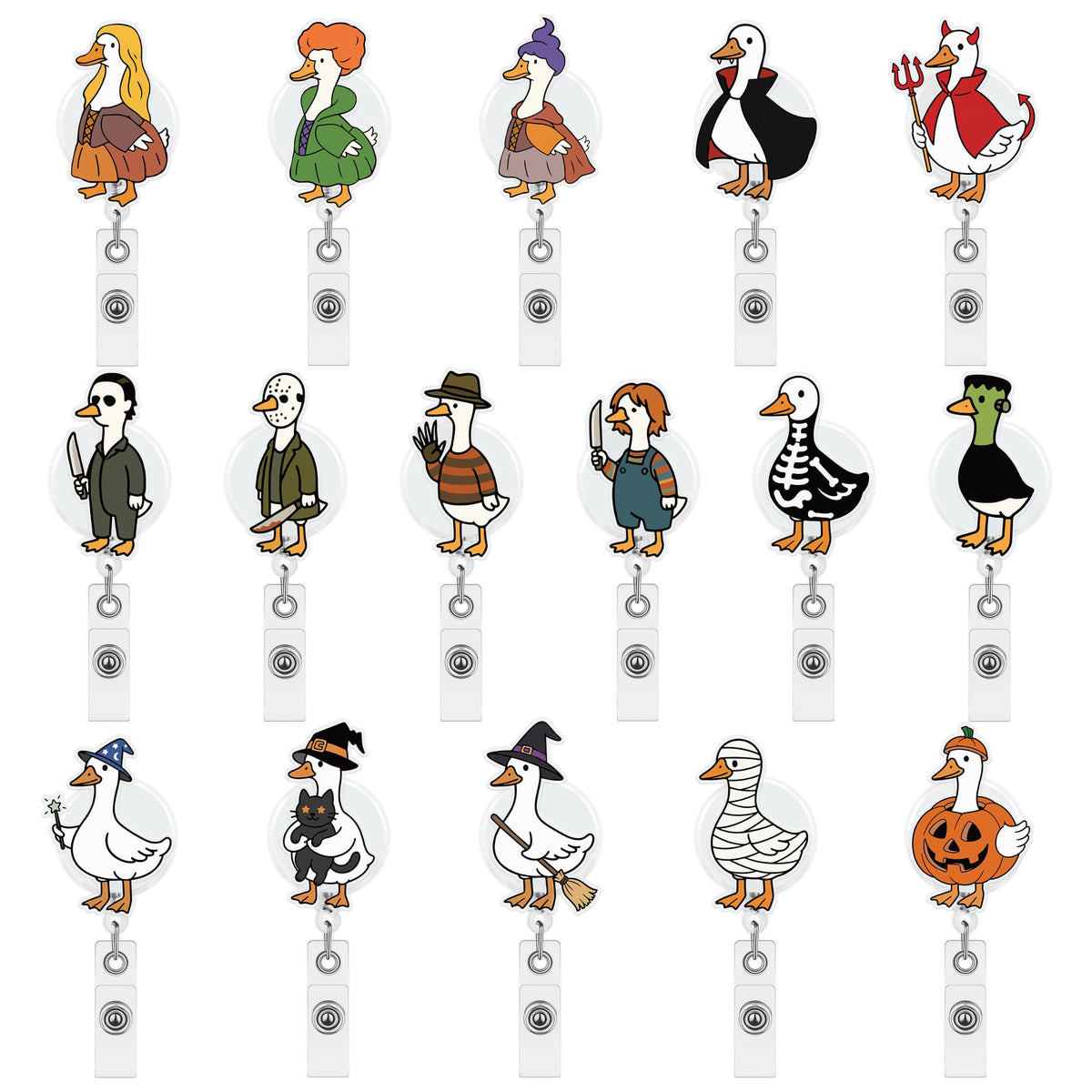 Eartim Cafecito Y Chisme Glitter Badge Reels Cute Coffee Name Tag Holders