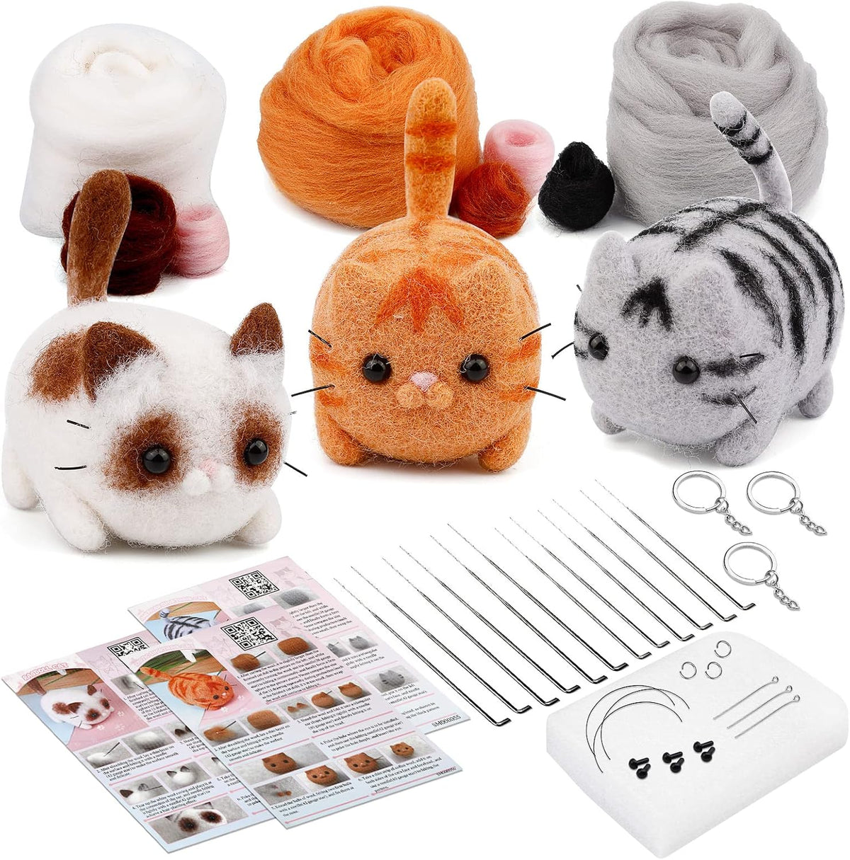 SHWAKK Needle Felting Kits, Needle Felting Starter Kit for Adult