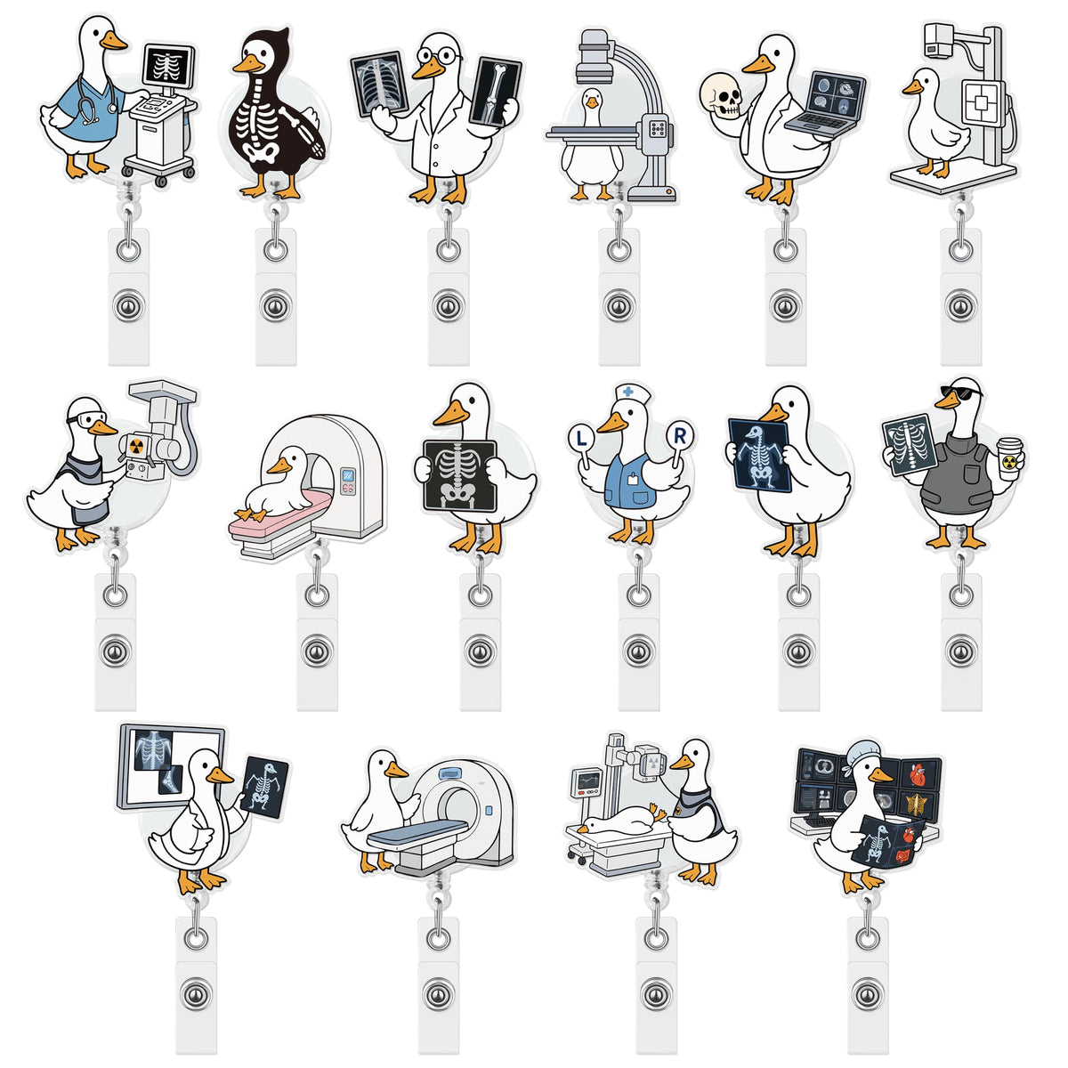 Eartim Cafecito Y Chisme Glitter Badge Reels Cute Coffee Name Tag Holders