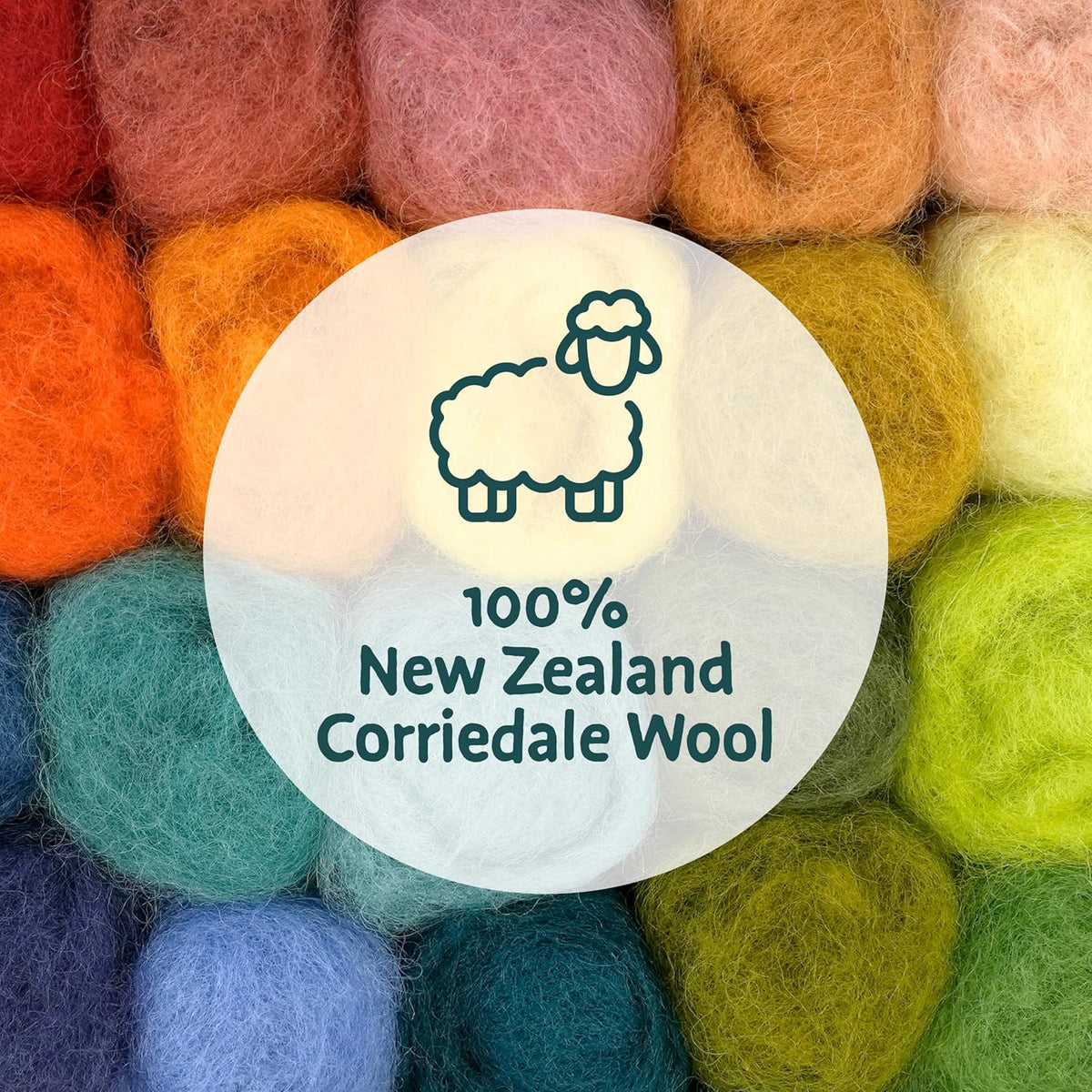 Woolbuddy Needle Felting Kit 40 Colors Wool Roving for Adults & Beginner