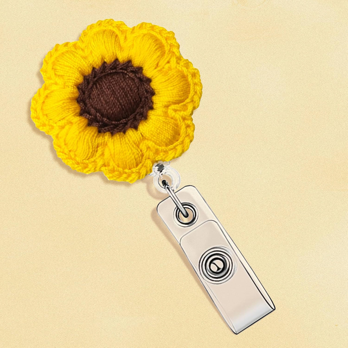 Flower Badge Reel Cute Sunflower Badge Reels Retractable