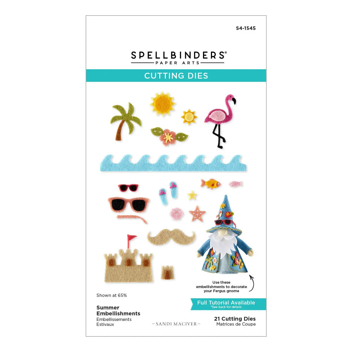 3D Felt Décor Summer I Want It All! Bundle by Sandi MacIver