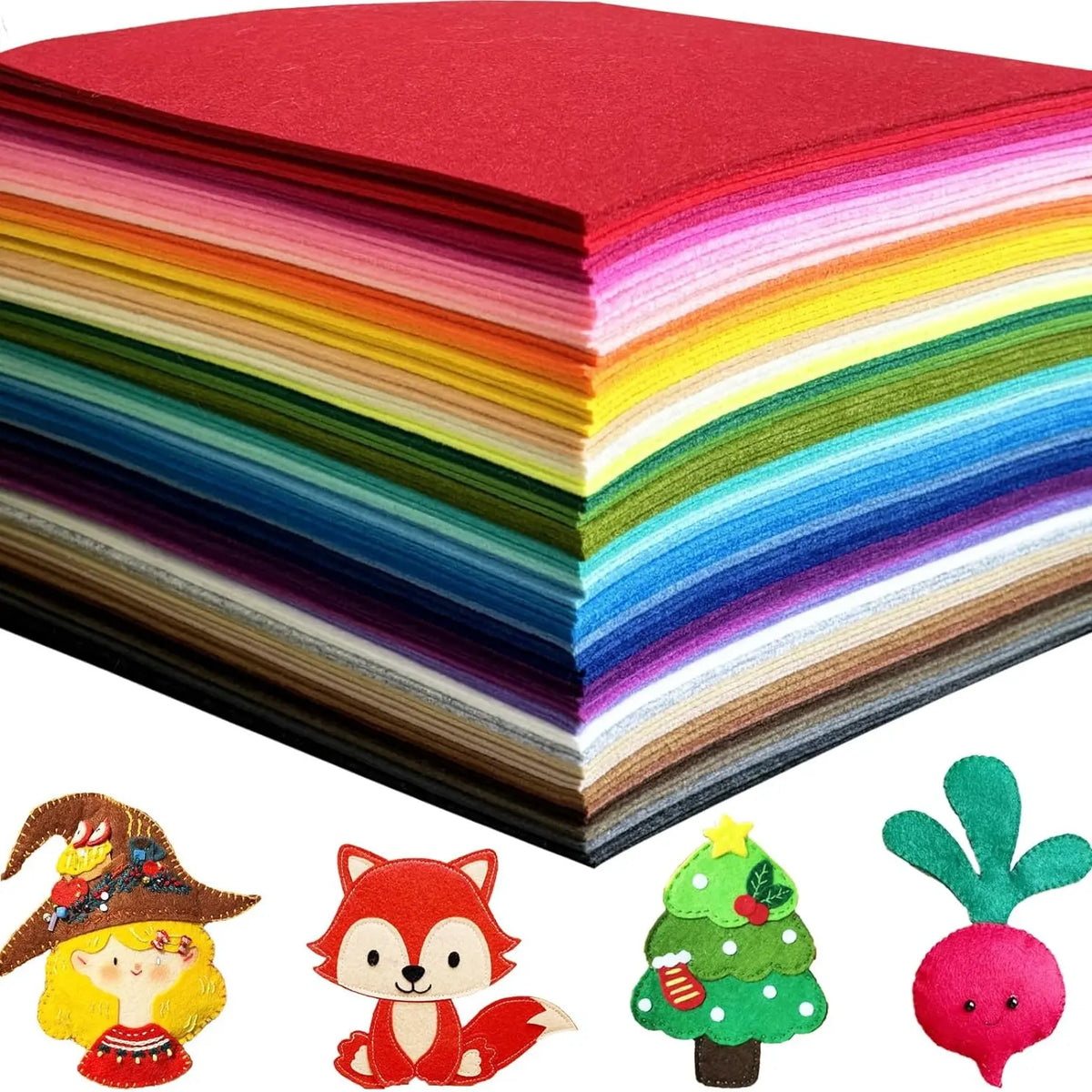 20/40pcs 20x30cm Felt Fabric, Colorful Non-Woven Material, Ideal for Christmas, Halloween, DIY Cards, Scrapbooking, Sewing Supplies